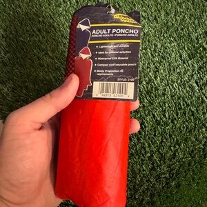 Red Adult Poncho